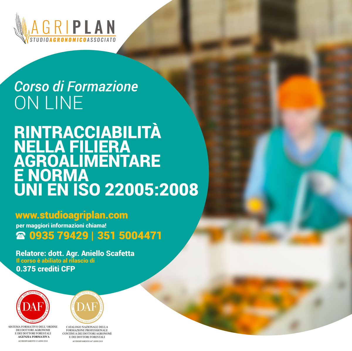 Rintracciabilità nella filiera Agroalimentare e Norma UNI EN ISO 22005:2008